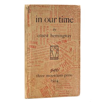 Hemingway, Ernest (1899-1961) in our time, Limited First Edition; One of 170 Copies Printed.                                                     